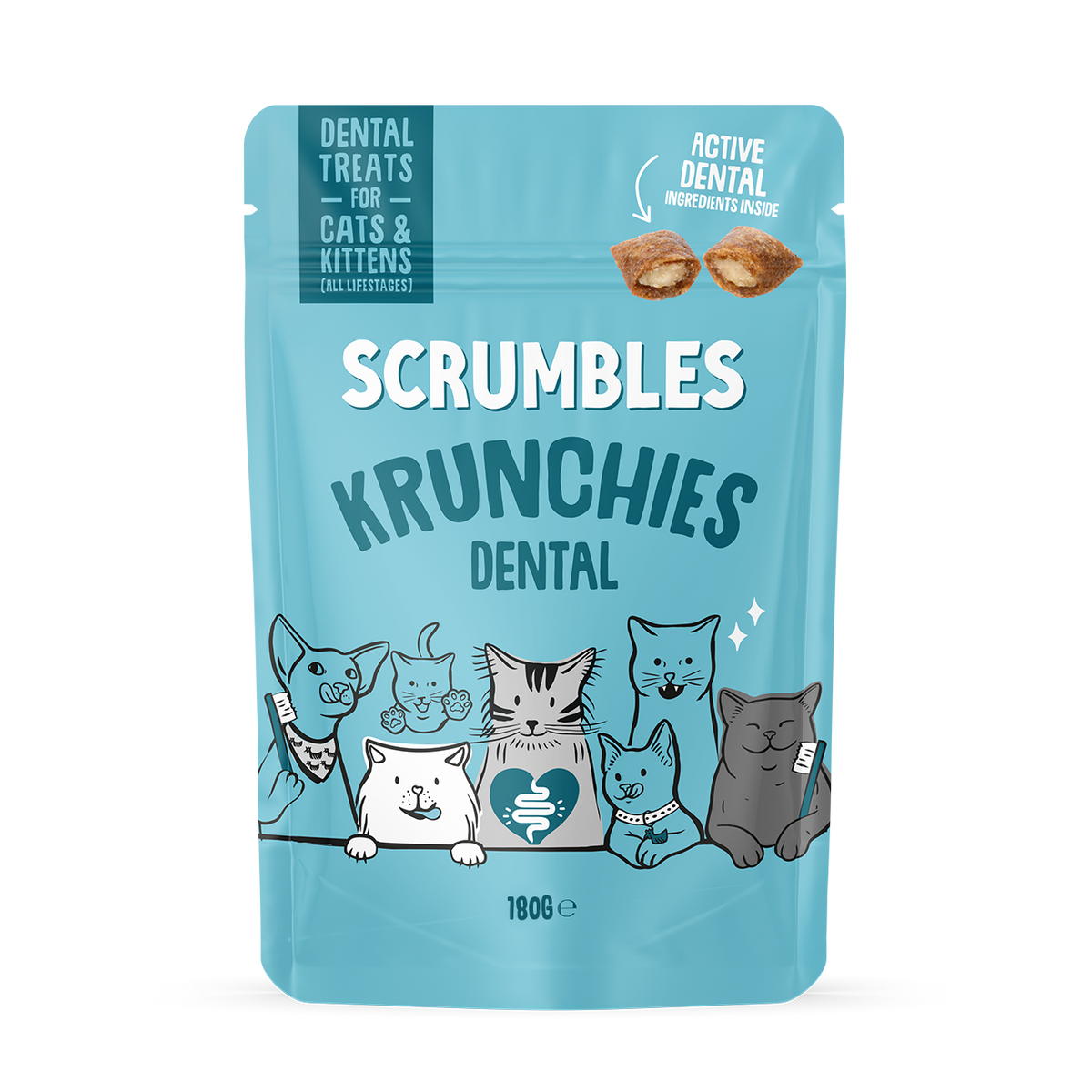 Krunchies : Friandises dentaires pour chats