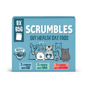 Sachets de nourriture pour chats au poisson en sauce sans céréales